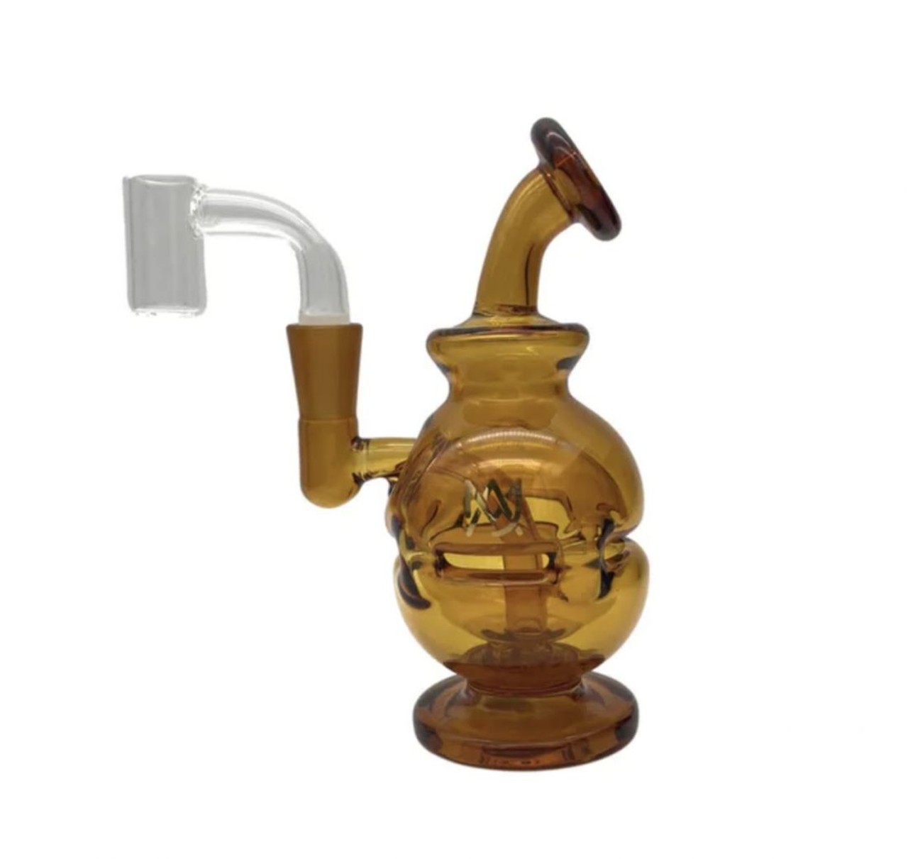 Dab rig
For the canna-sseur: 
MJ Arsenal Mini Dab Rig Royale in Amber, $69.99
LIV, 2625 Hilton Rd., Ste. 100, Ferndale; 248-420-4200;  livferndale.com
You're going to need a blowtorch. Wait, what? Though this may be more affordable than the electric rig for the amateurs, don&#146;t underestimate a classic glass rig, because it requires some skill to use and several steps before you can transcend your earthly body. Canna-sseurs love this mini dab rig. Wait a minute, Metro Times. We're canna-sseurs, we can handle full-size dab rigs, you might be thinking. Well, we're sure you can, but this mini rig by MJ Arsenal claims to showcase maximum wax/concentrate flavor because a smaller rig means less air, which means big flavor. See? That's what real canna-sseurs care about. 
Photo via Weedmaps