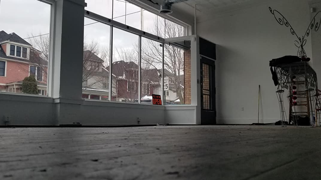 Inside Esto's Garage.