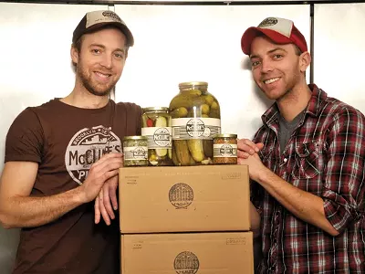 The McClure brothers are part of a batch of local pickle producers