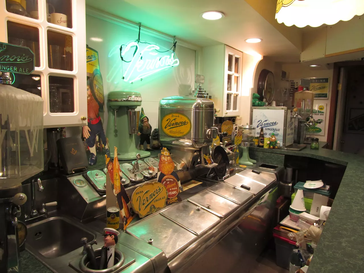 The original soda fountain from Richardson Farm Dairy.