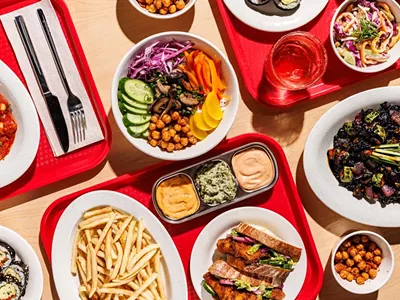 The menu at Little Kim is centered around vegetarian and vegan bowls.