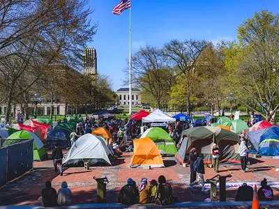 Image: AG Nessel charges 11 over pro-Palestinian demonstrations at University of Michigan