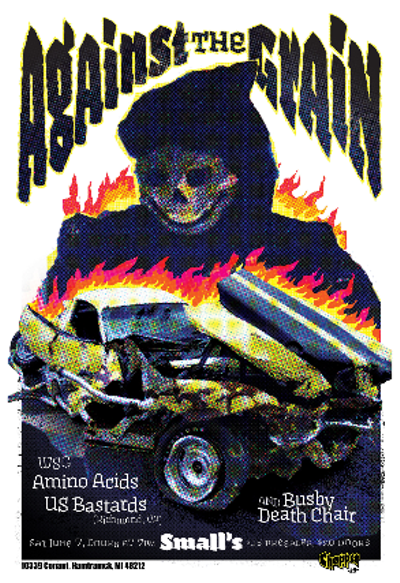 Image: Against The Grain wsg The Amino Acids, US Bastards, Busby Death Chair
