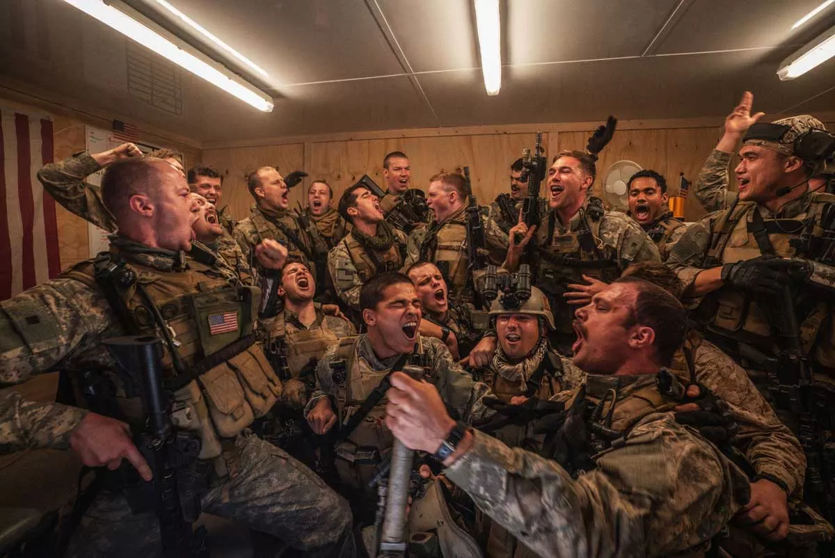 Image: In Warefare, the men are brave, cowardly, callous, insane, broken, and terrified in equal measure.