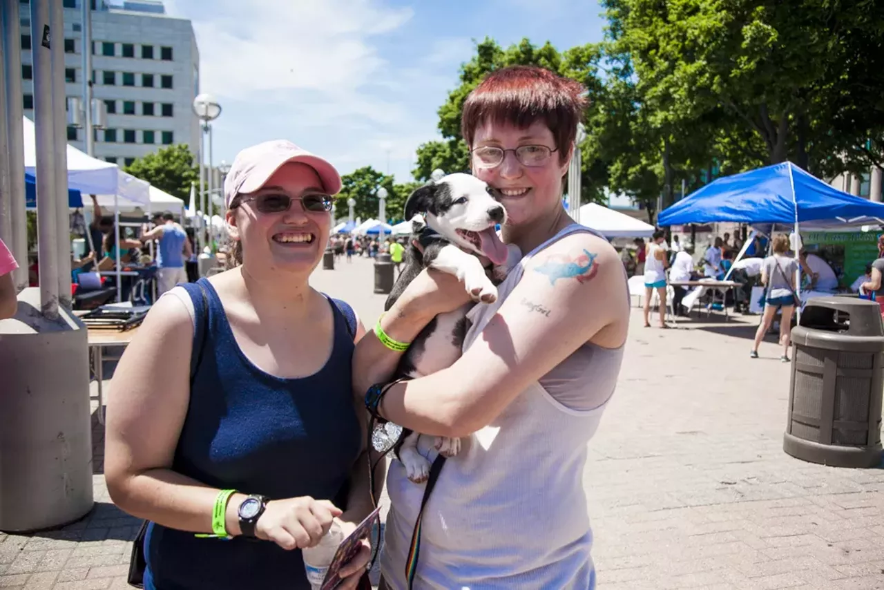 Image: All of the beautiful people we saw at Motor City Pride