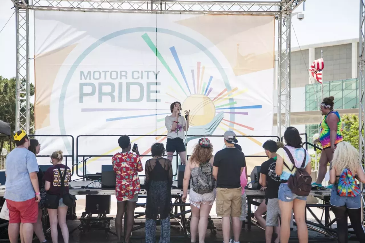 Image: All of the beautiful people we saw at Motor City Pride
