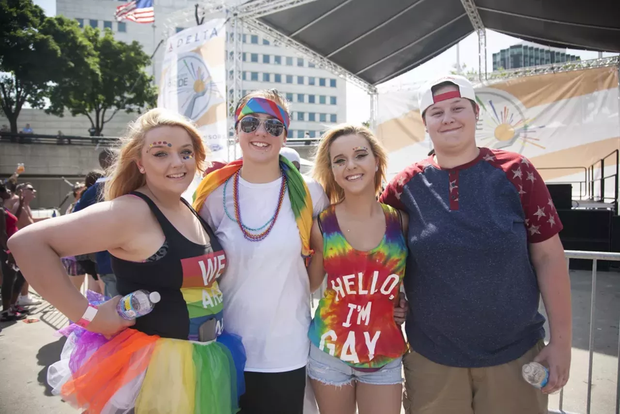 Image: All of the beautiful people we saw at Motor City Pride