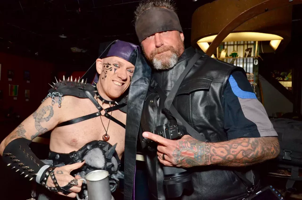 Image: All the apocalyptic cosplayers we saw at the 'Mad Max'-themed party at Tangent Gallery