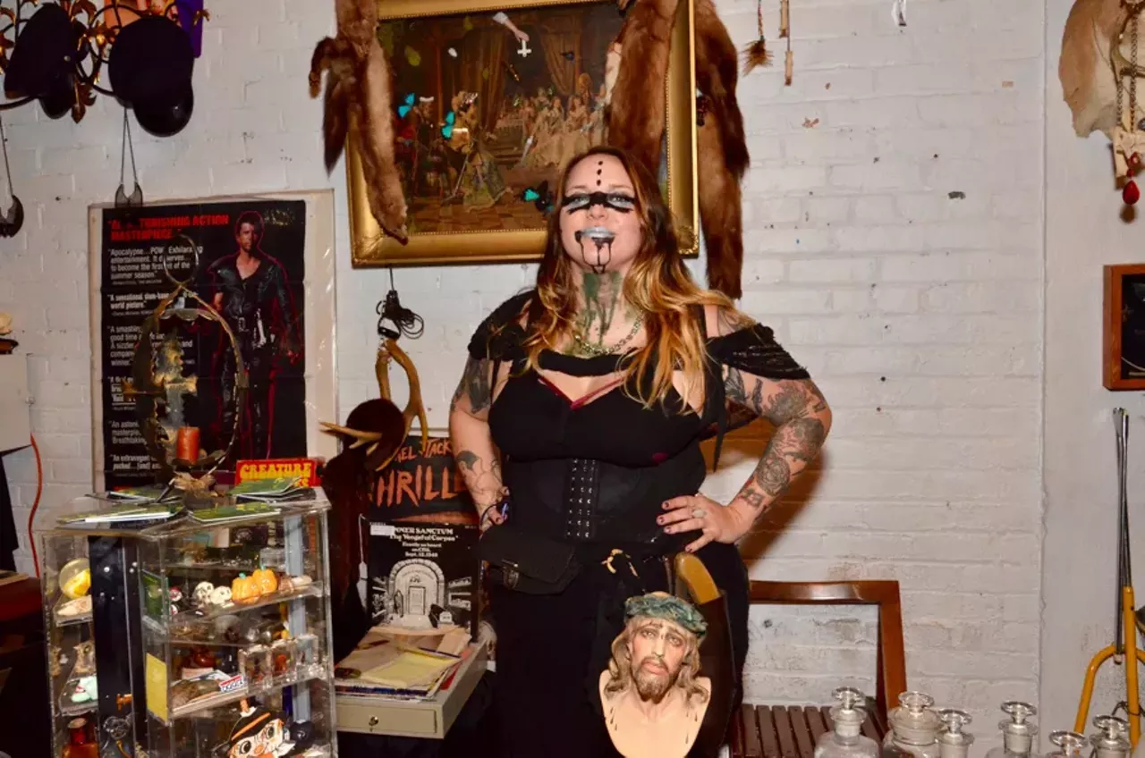 Image: All the apocalyptic cosplayers we saw at the 'Mad Max'-themed party at Tangent Gallery