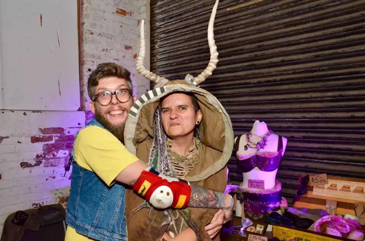 Image: All the apocalyptic cosplayers we saw at the 'Mad Max'-themed party at Tangent Gallery
