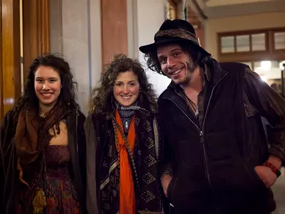 Image: All the beautiful folks we saw at night one of the Ann Arbor Folk Festival