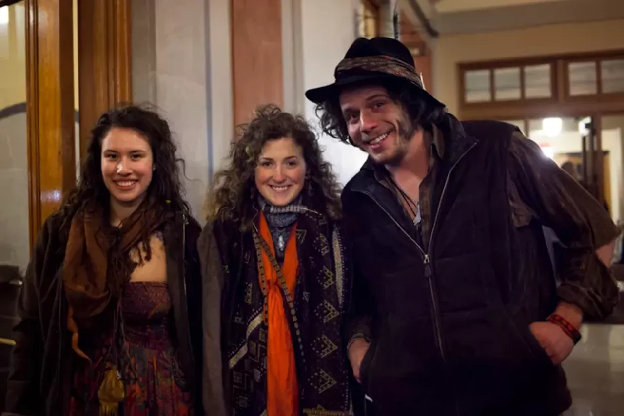Image: All the beautiful folks we saw at night one of the Ann Arbor Folk Festival