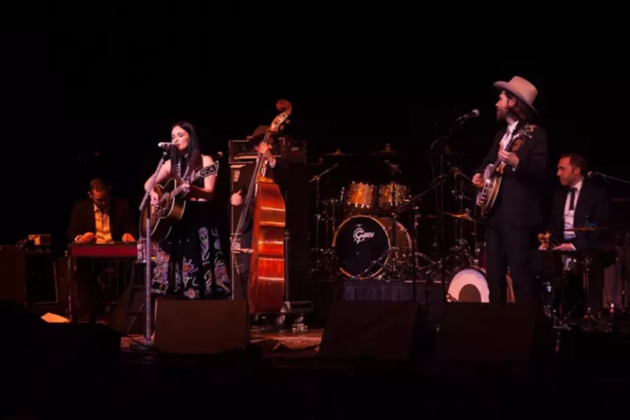 Image: All the beautiful folks we saw at night one of the Ann Arbor Folk Festival