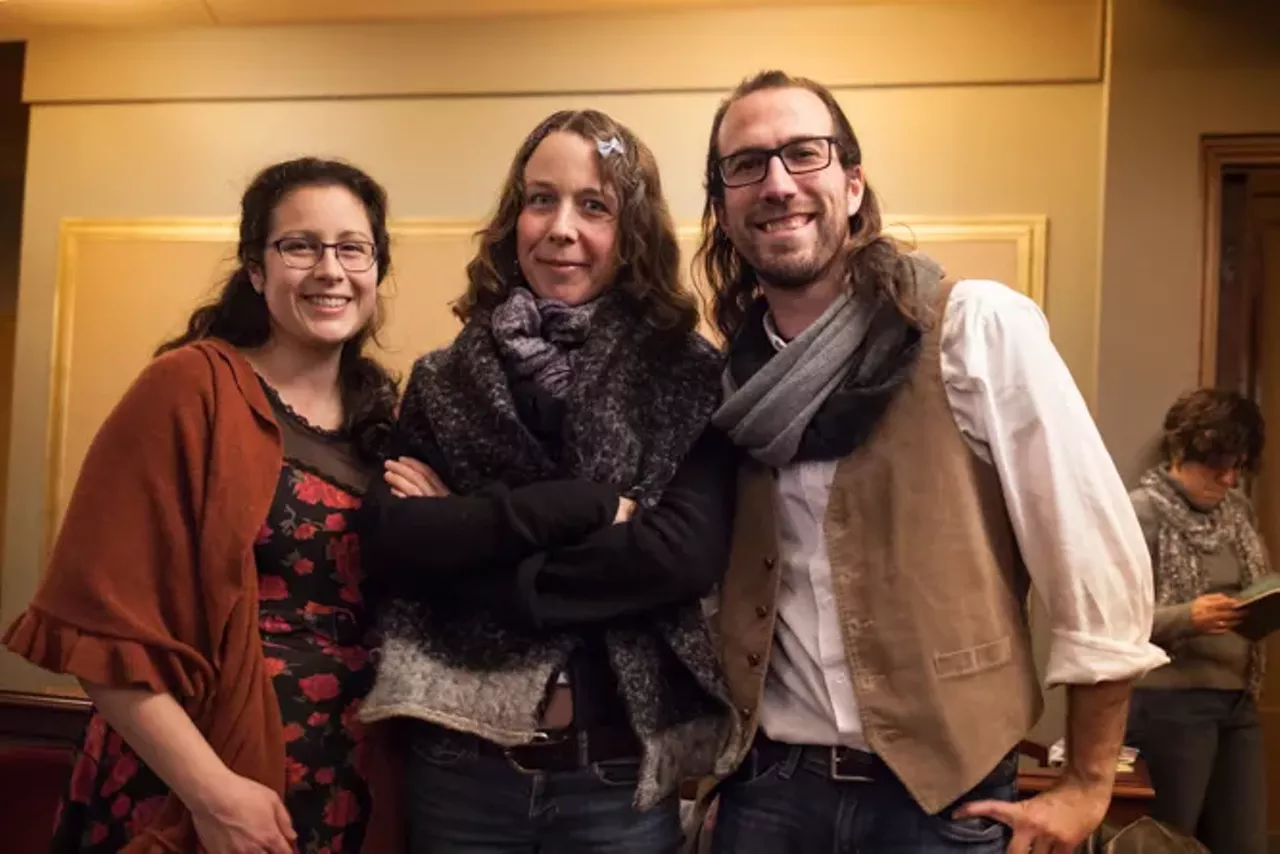 Image: All the beautiful folks we saw at night one of the Ann Arbor Folk Festival