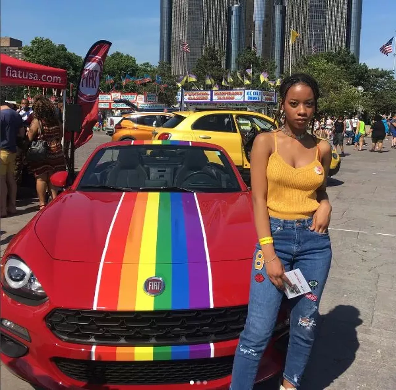 Image: All the beautiful people we saw at Motor City Pride