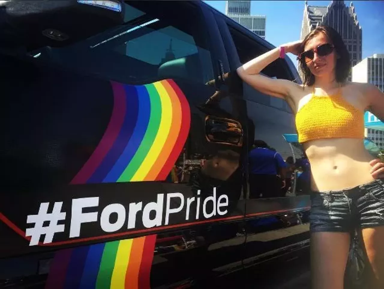 Image: All the beautiful people we saw at Motor City Pride