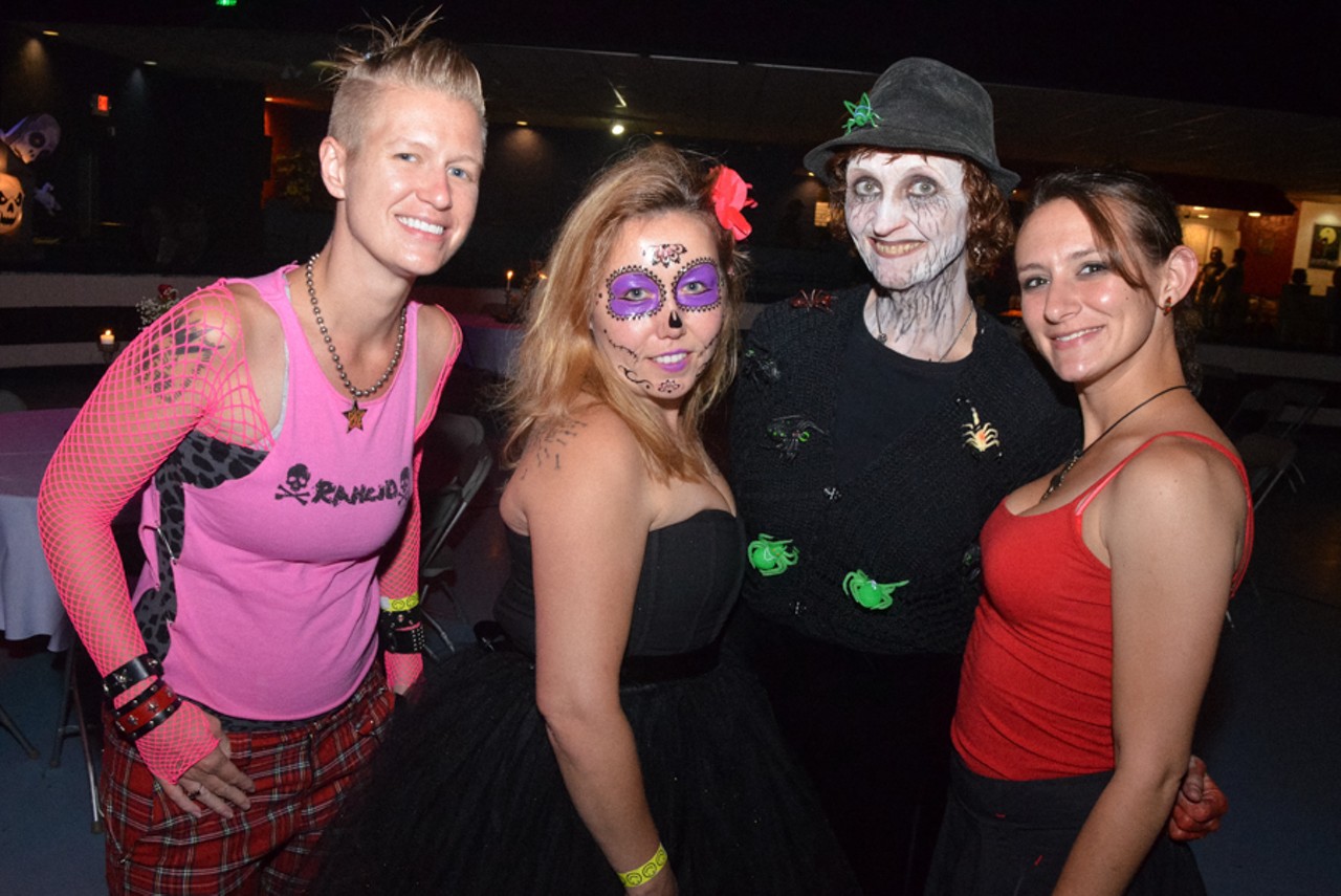 All the beautiful people we saw at the Day of the Dead Kickoff @ Skateland West
