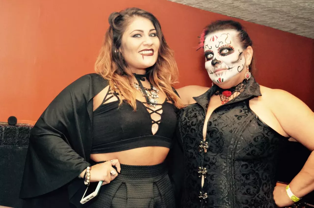 Image: All the beautiful people we saw at the Day of the Dead Kickoff @ Skateland West