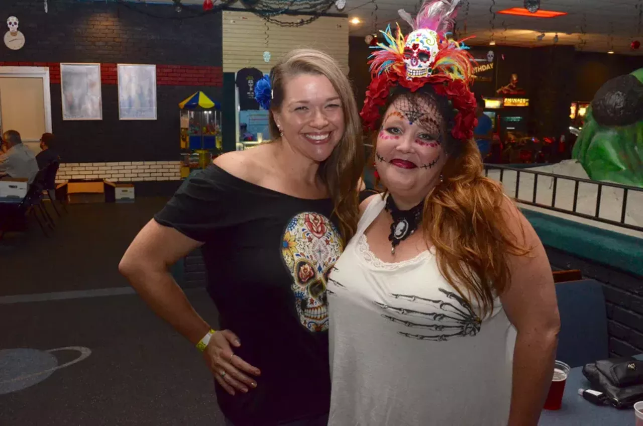 Image: All the beautiful people we saw at the Day of the Dead Kickoff @ Skateland West