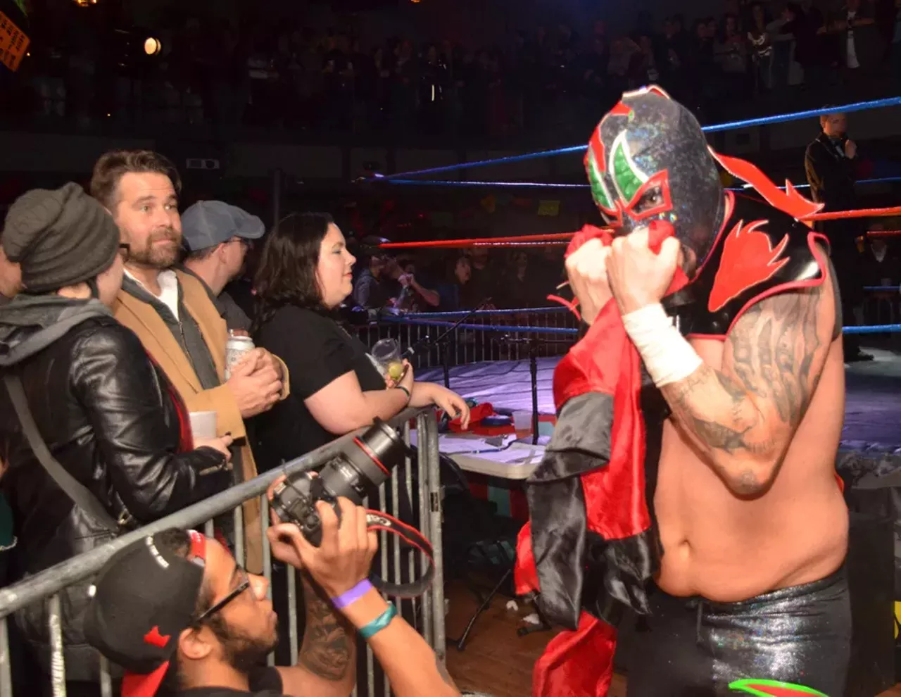 Image: All the crazy people we saw at Ooh La La Lucha @ St. Andrews Hall