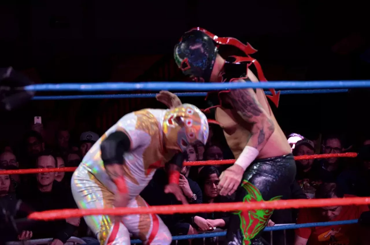 Image: All the crazy people we saw at Ooh La La Lucha @ St. Andrews Hall