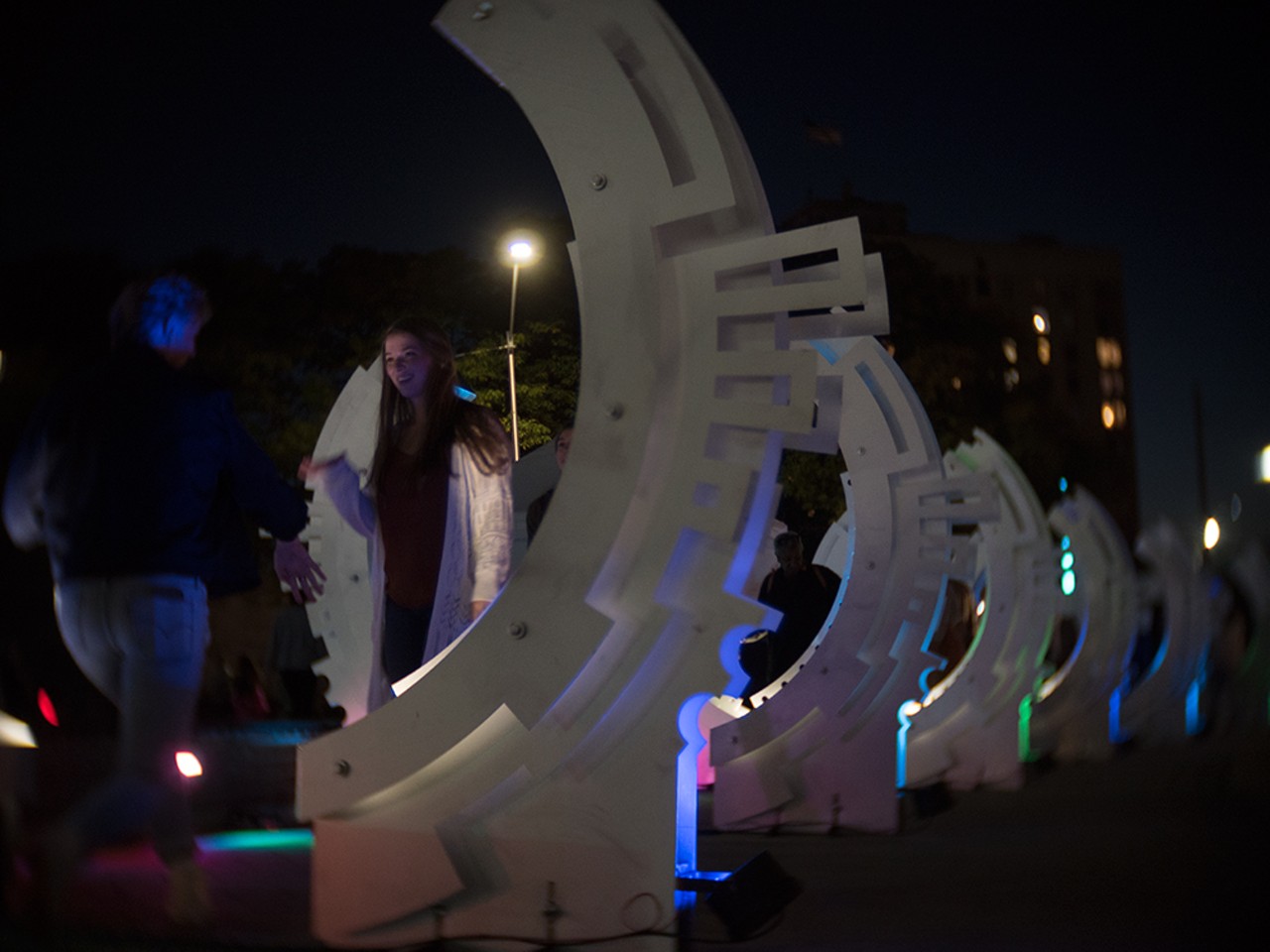 All the dazzling art installations we saw at Detroit's Dlectricity festival of lights 2021
