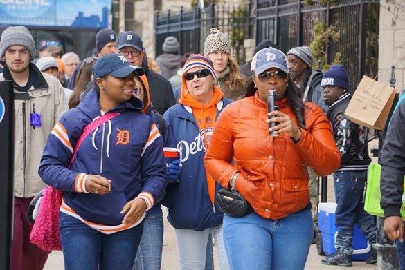 All the Detroit Tigers fans we saw at Opening Day