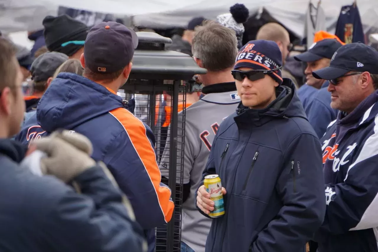 Image: All the Detroit Tigers fans we saw at Opening Day