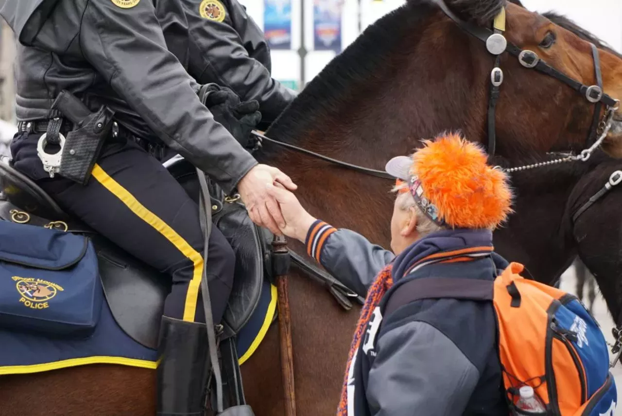 Image: All the Detroit Tigers fans we saw at Opening Day