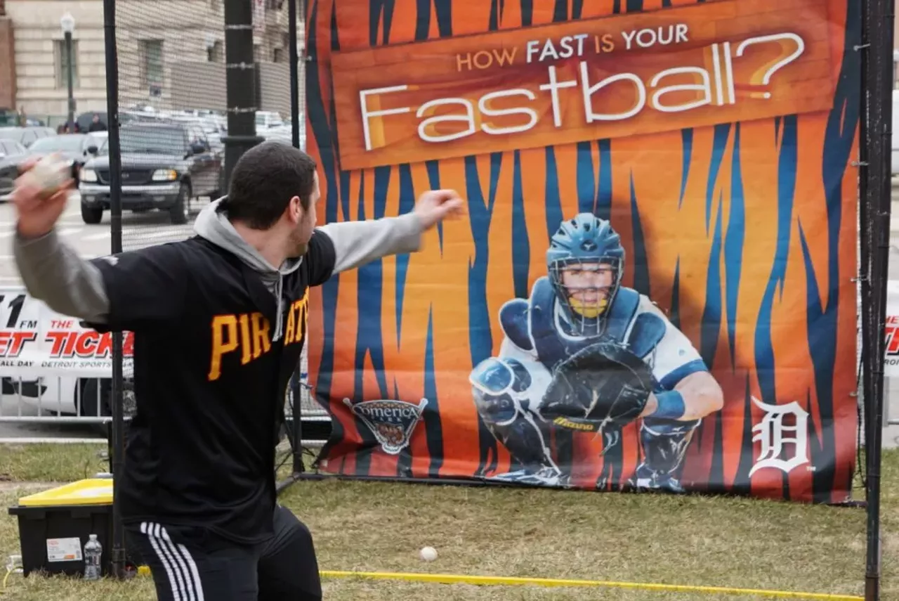 Image: All the Detroit Tigers fans we saw at Opening Day