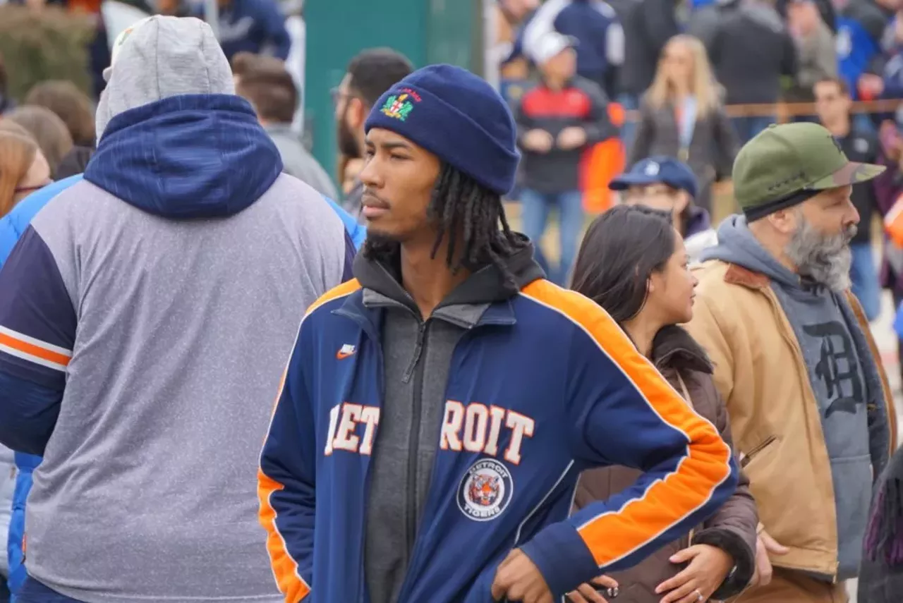 Image: All the Detroit Tigers fans we saw at Opening Day