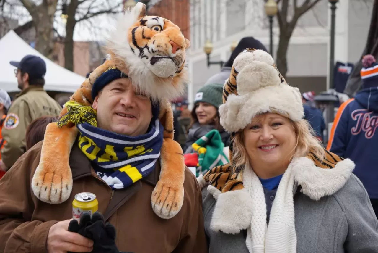 Image: All the Detroit Tigers fans we saw at Opening Day