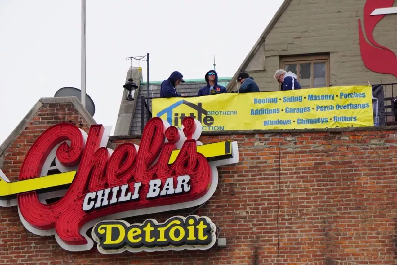 Image: All the Detroit Tigers fans we saw at Opening Day