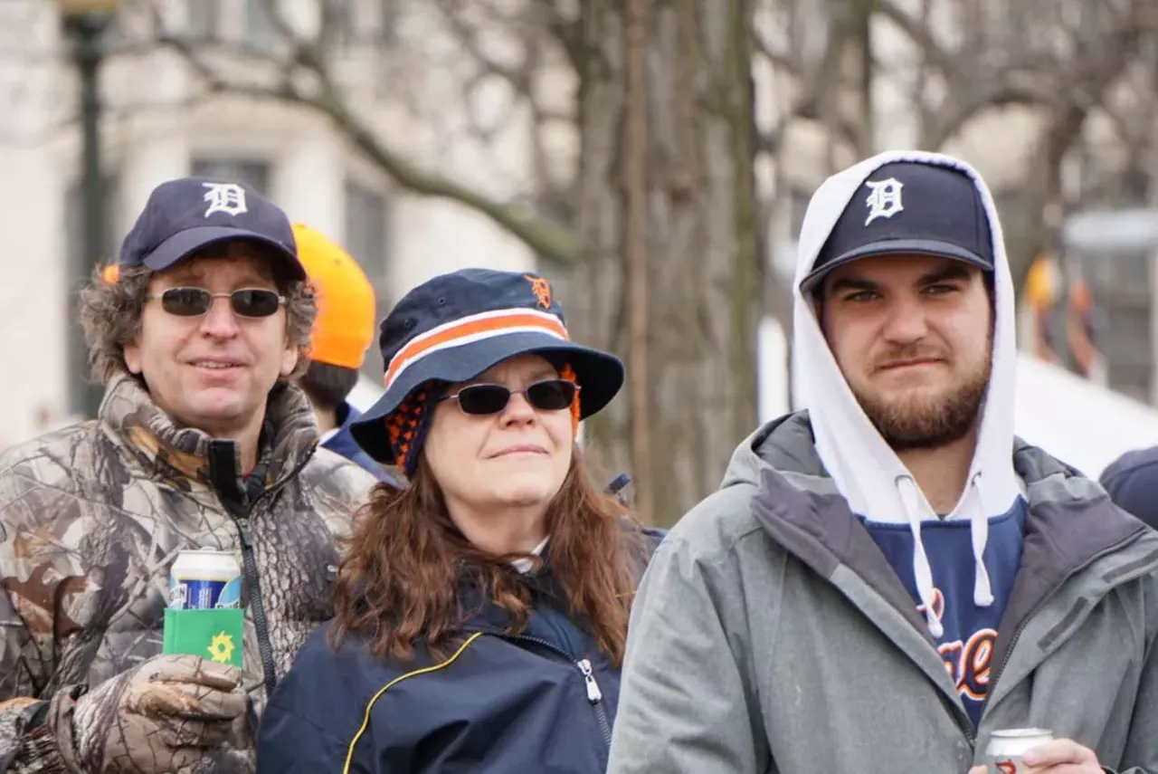 Image: All the Detroit Tigers fans we saw at Opening Day