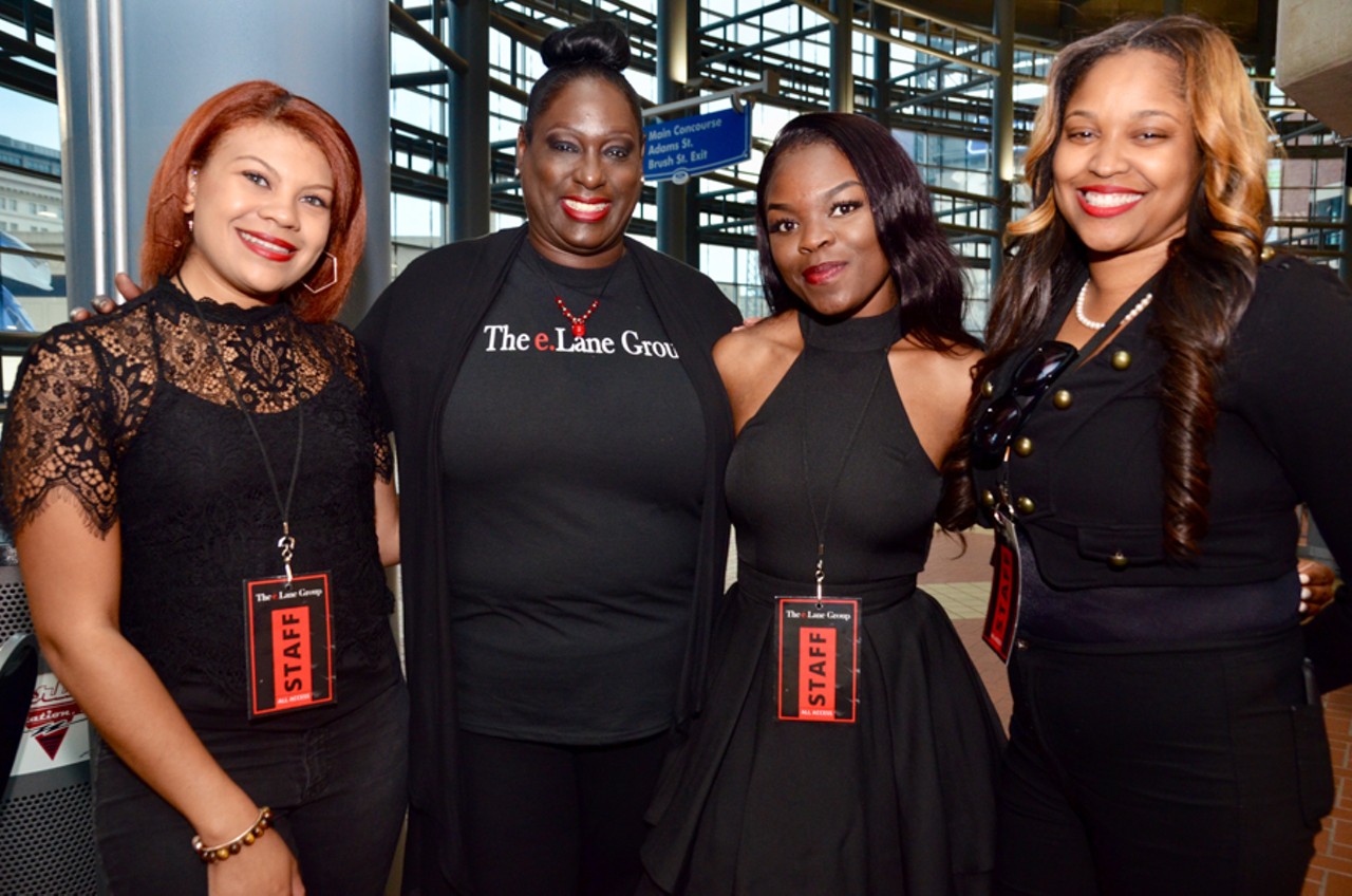 All the fashionable people we saw at the Social Runway at Ford Field
