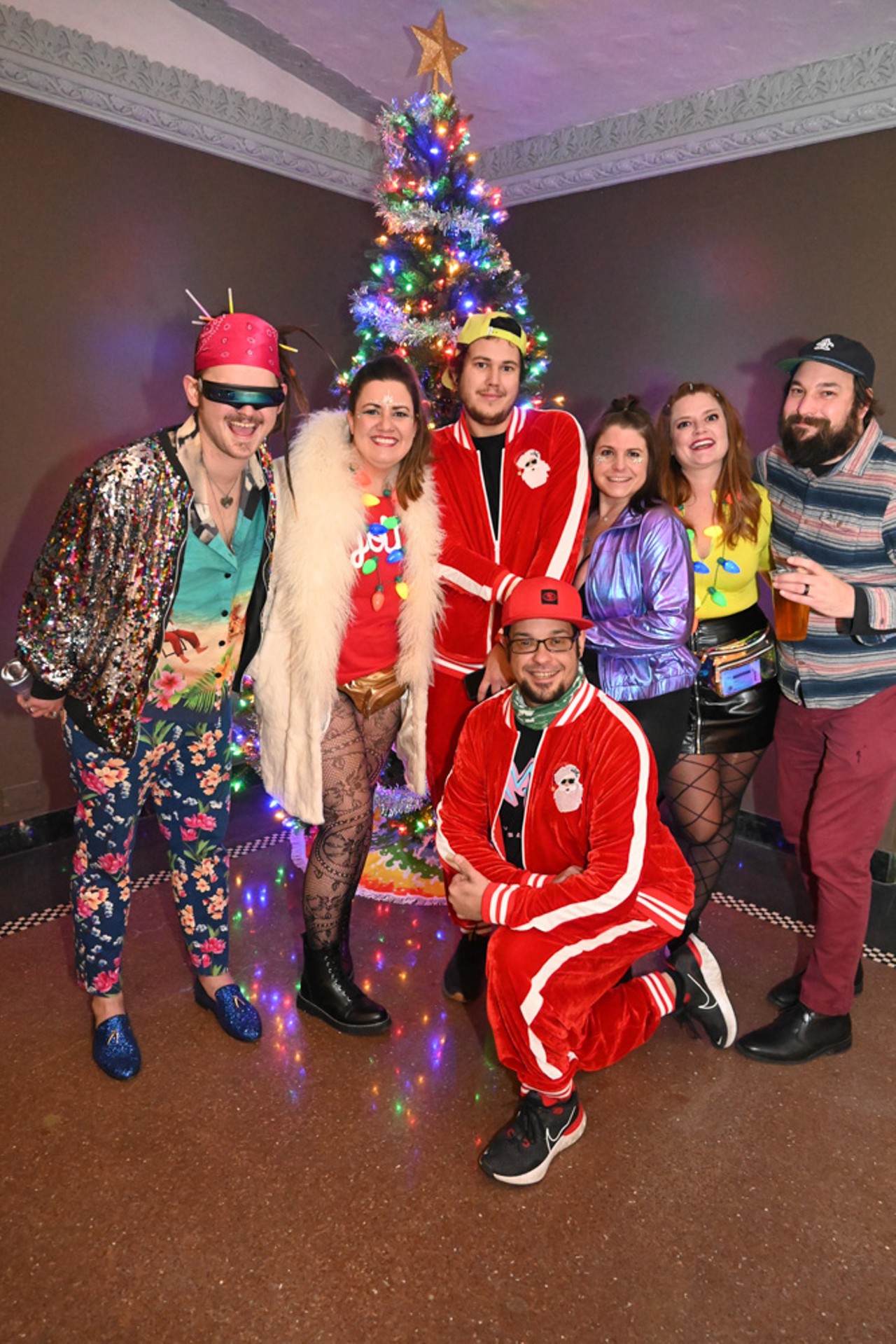 All the festive people we saw at night two of GRiZMAS at the Masonic Temple
