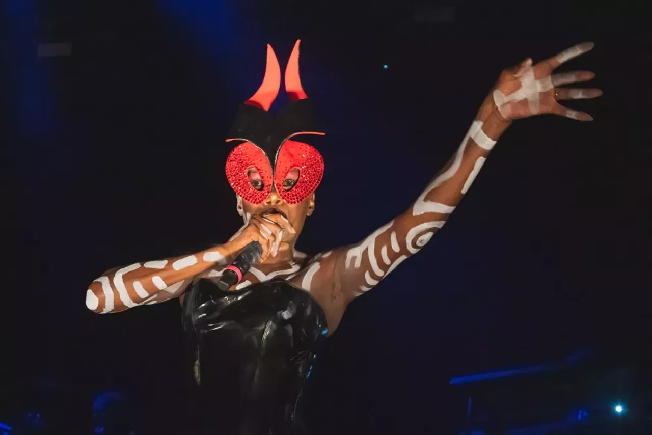 Image: All the fierce looks served at Grace Jones' show at Detroit's Masonic Temple