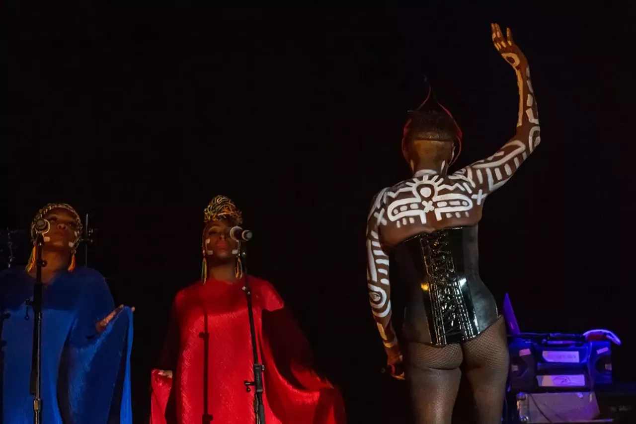 Image: All the fierce looks served at Grace Jones' show at Detroit's Masonic Temple