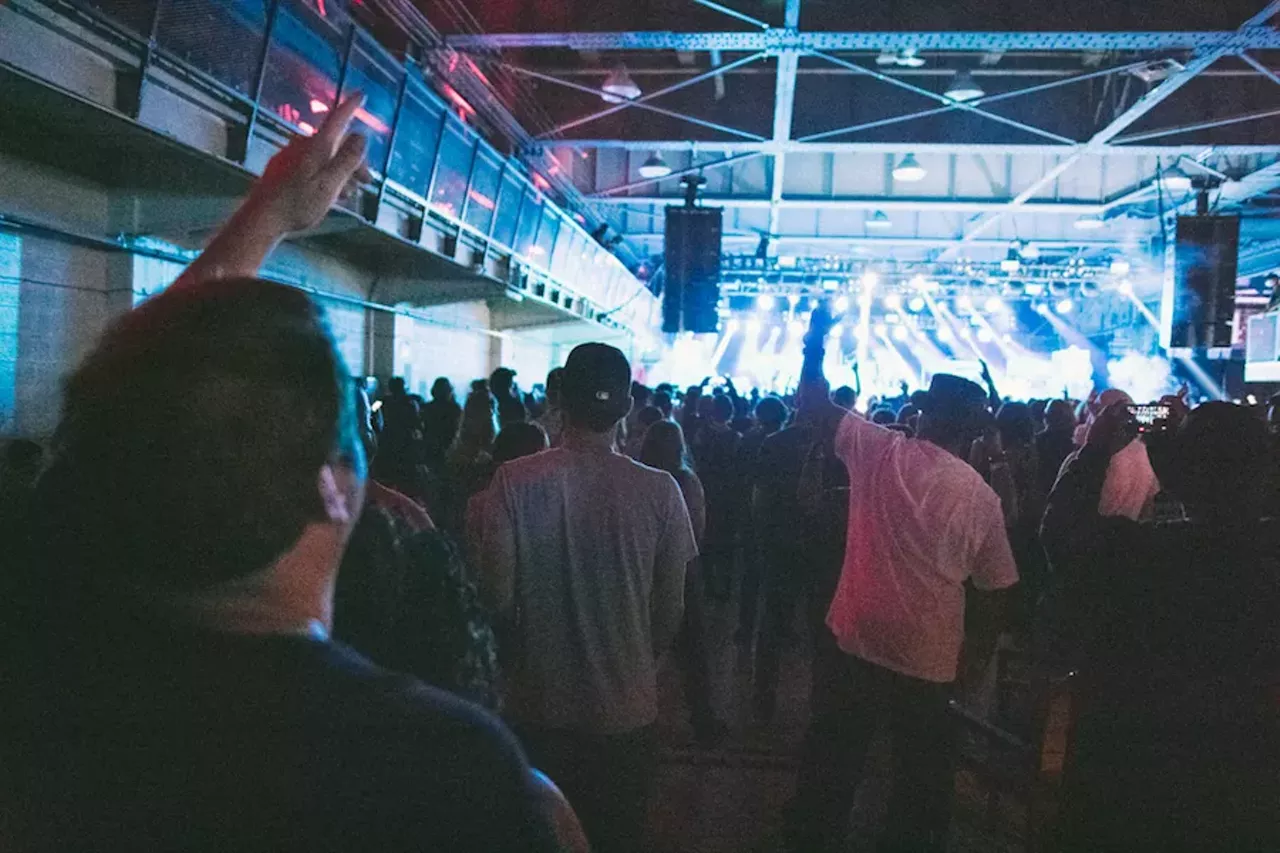 Image: All the funky people we saw at the Roots and Slum Village at the Russell Industrial Center
