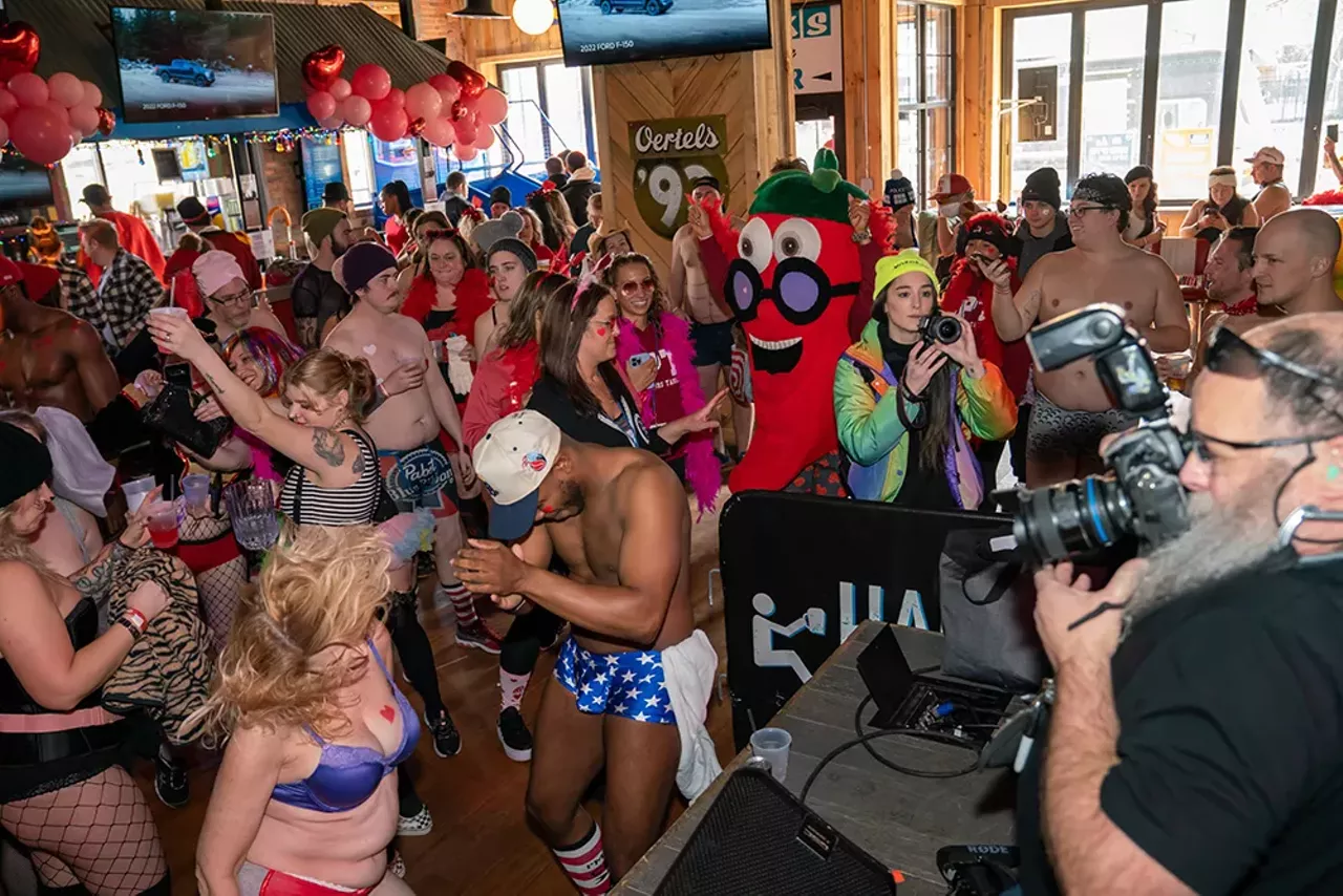 Image: All the nearly naked people we saw during Cupid's Undie Run Detroit 2022