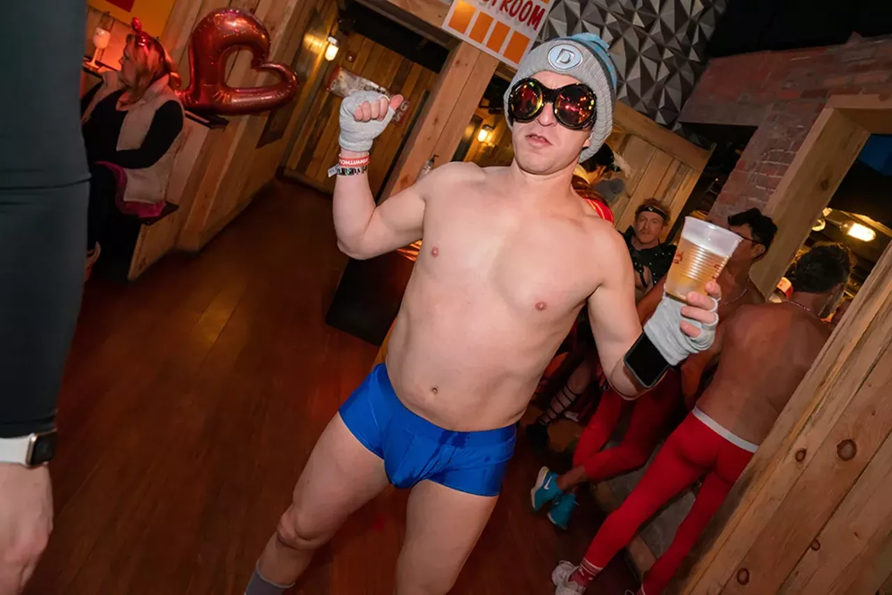 Image: All the nearly naked people we saw during Cupid's Undie Run Detroit 2022