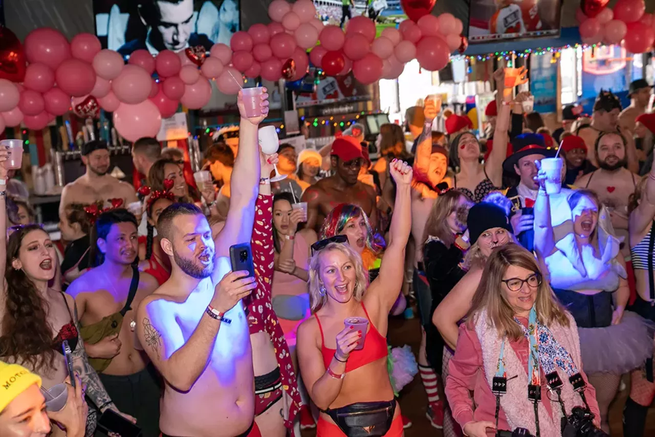 Image: All the nearly naked people we saw during Cupid's Undie Run Detroit 2022