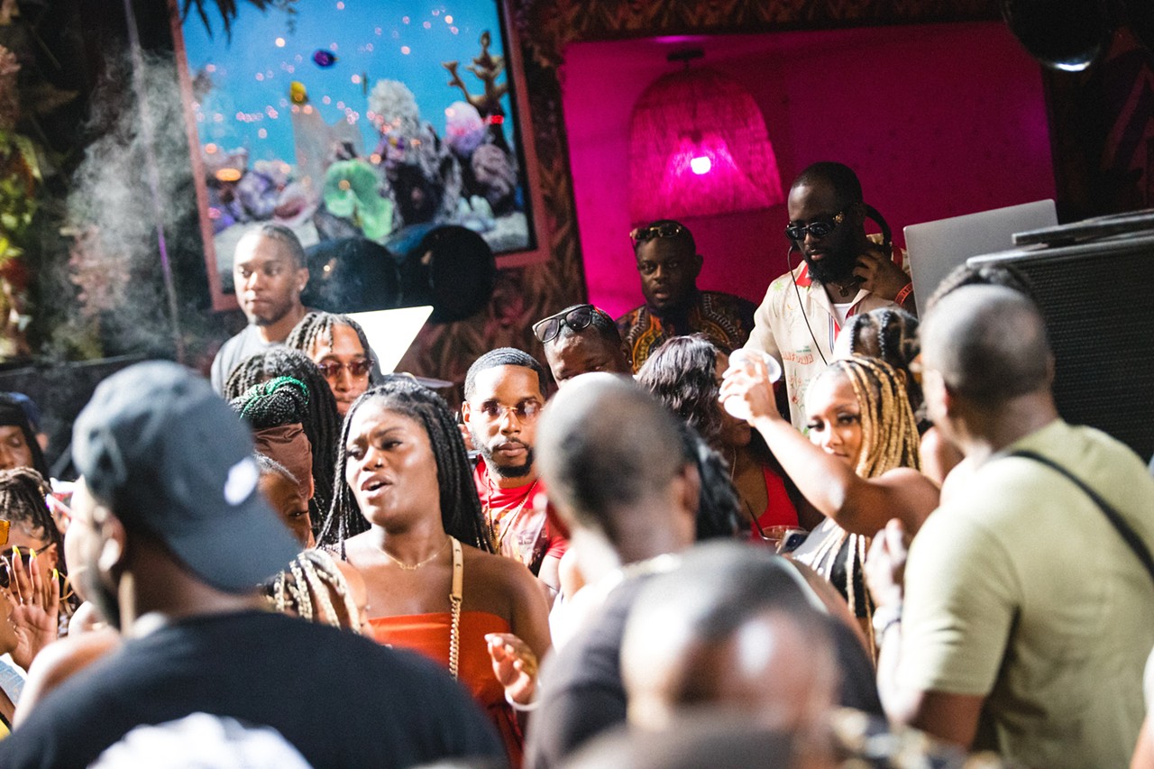 All the people we saw partying at the Jerk X Jollof Summer Series: Bashment Edition party at the Belt in Detroit