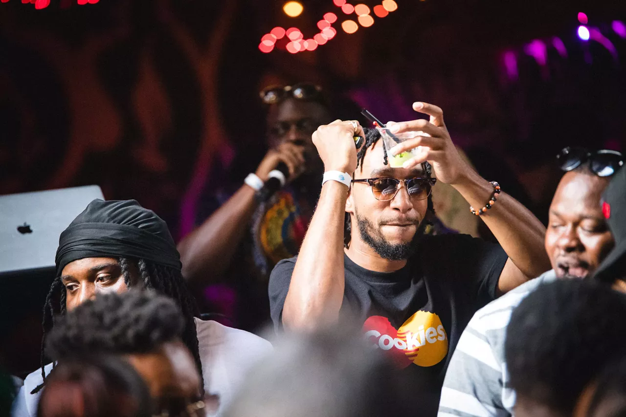 All the people we saw partying at the Jerk X Jollof Summer Series: Bashment Edition party at the Belt in Detroit