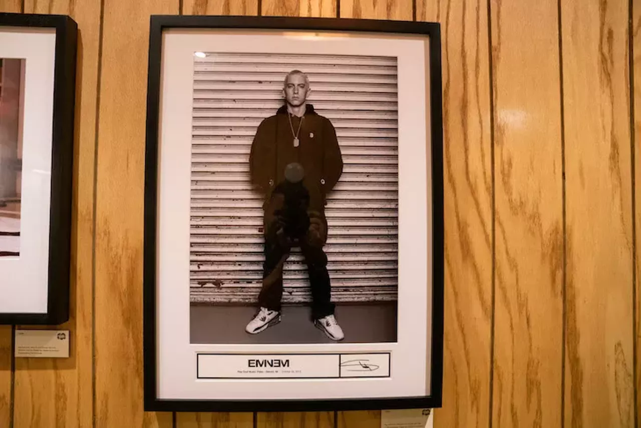 Image: All the Shady-ness we saw at the grand opening of Eminem's Mom's Spaghetti restaurant in Detroit