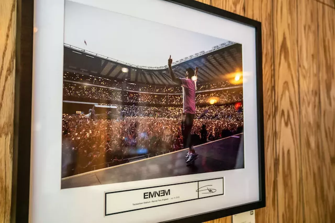 Image: All the Shady-ness we saw at the grand opening of Eminem's Mom's Spaghetti restaurant in Detroit