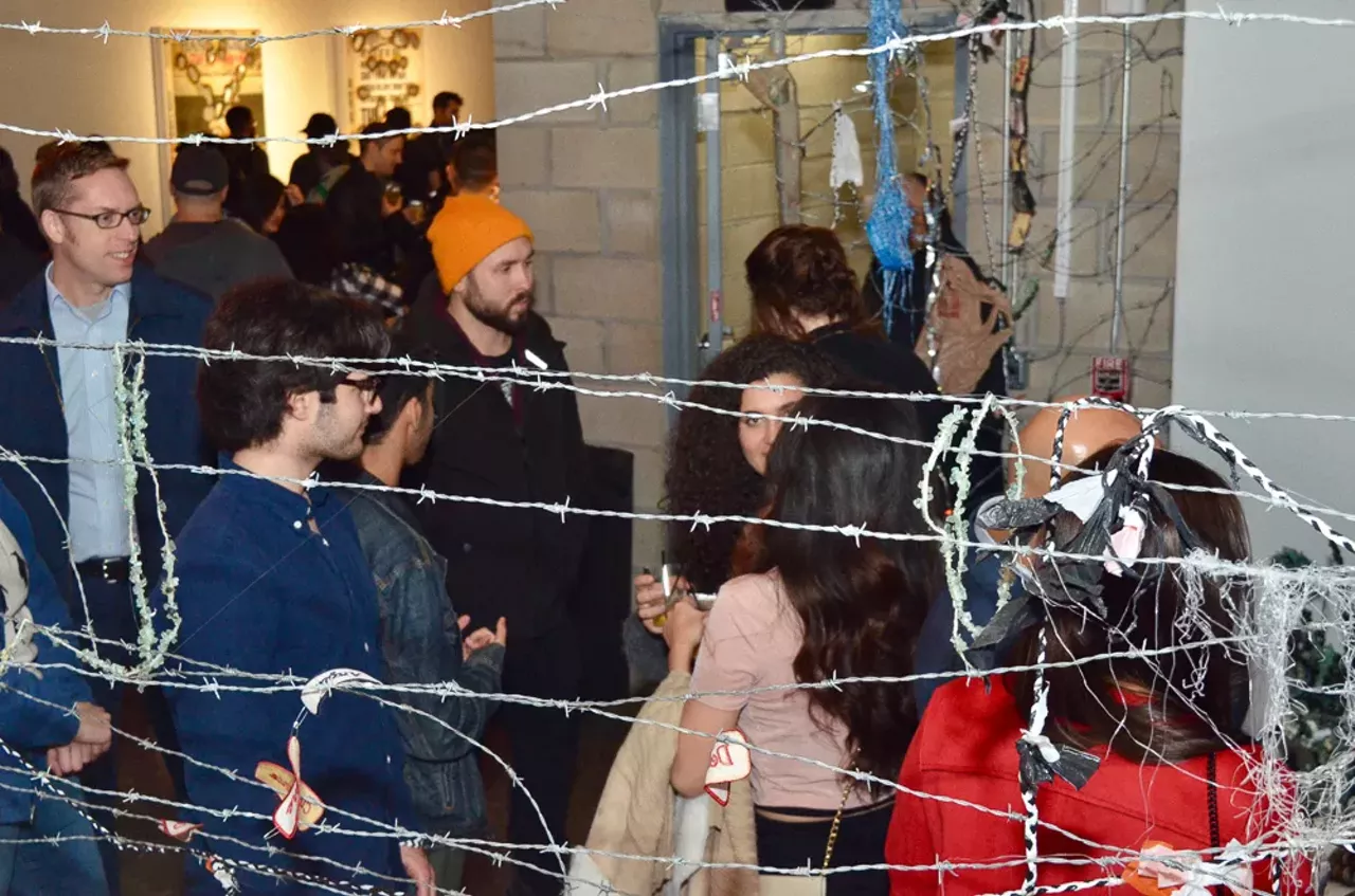 Image: All the super hip people we saw at Red Bull House of Art's Resident Artist Exhibition