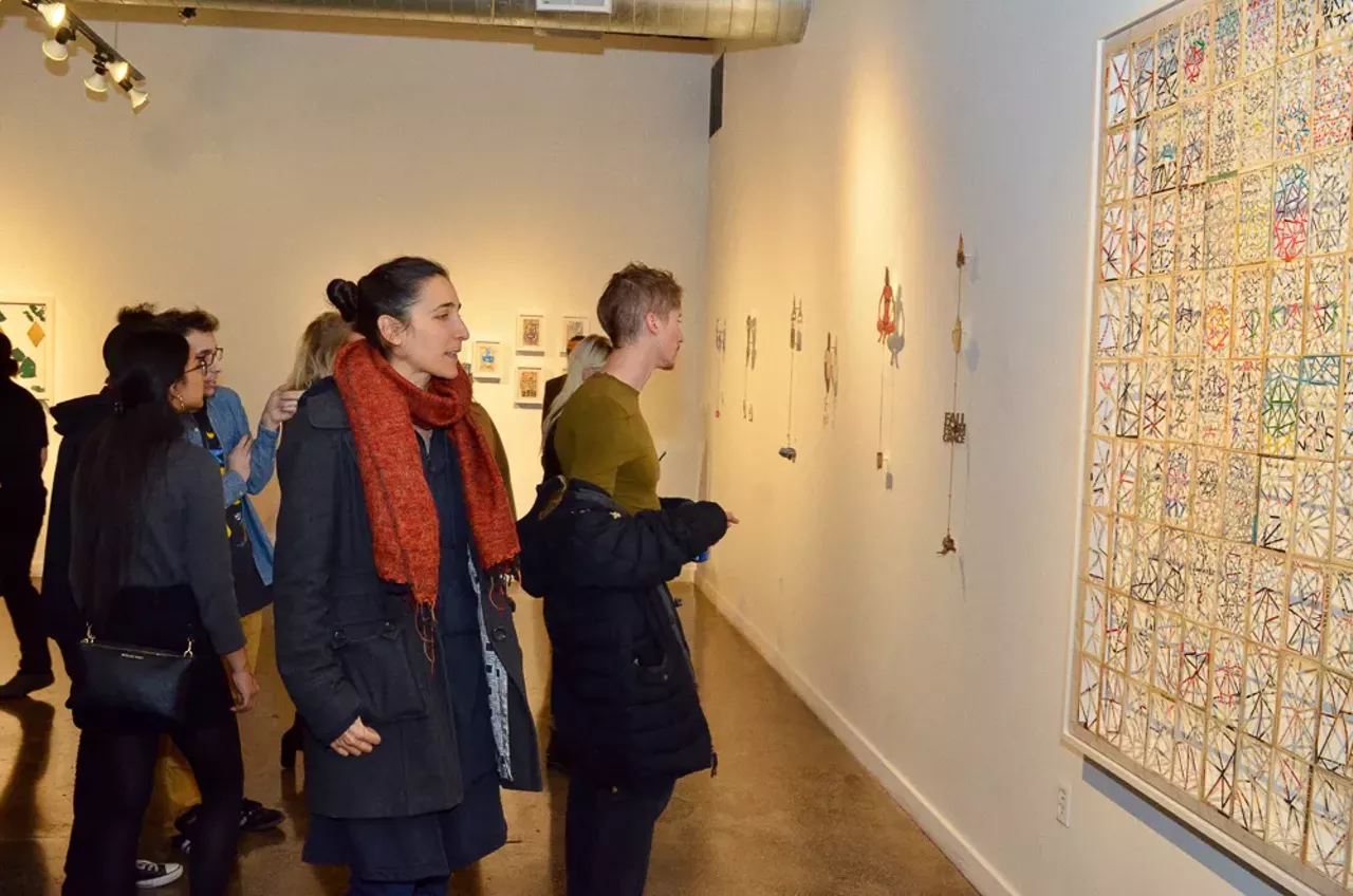 Image: All the super hip people we saw at Red Bull House of Art's Resident Artist Exhibition