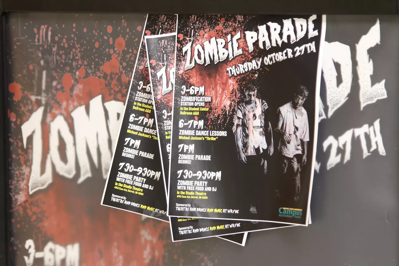 Image: All the walking zombies we saw at Wayne State University's Zombie Parade
