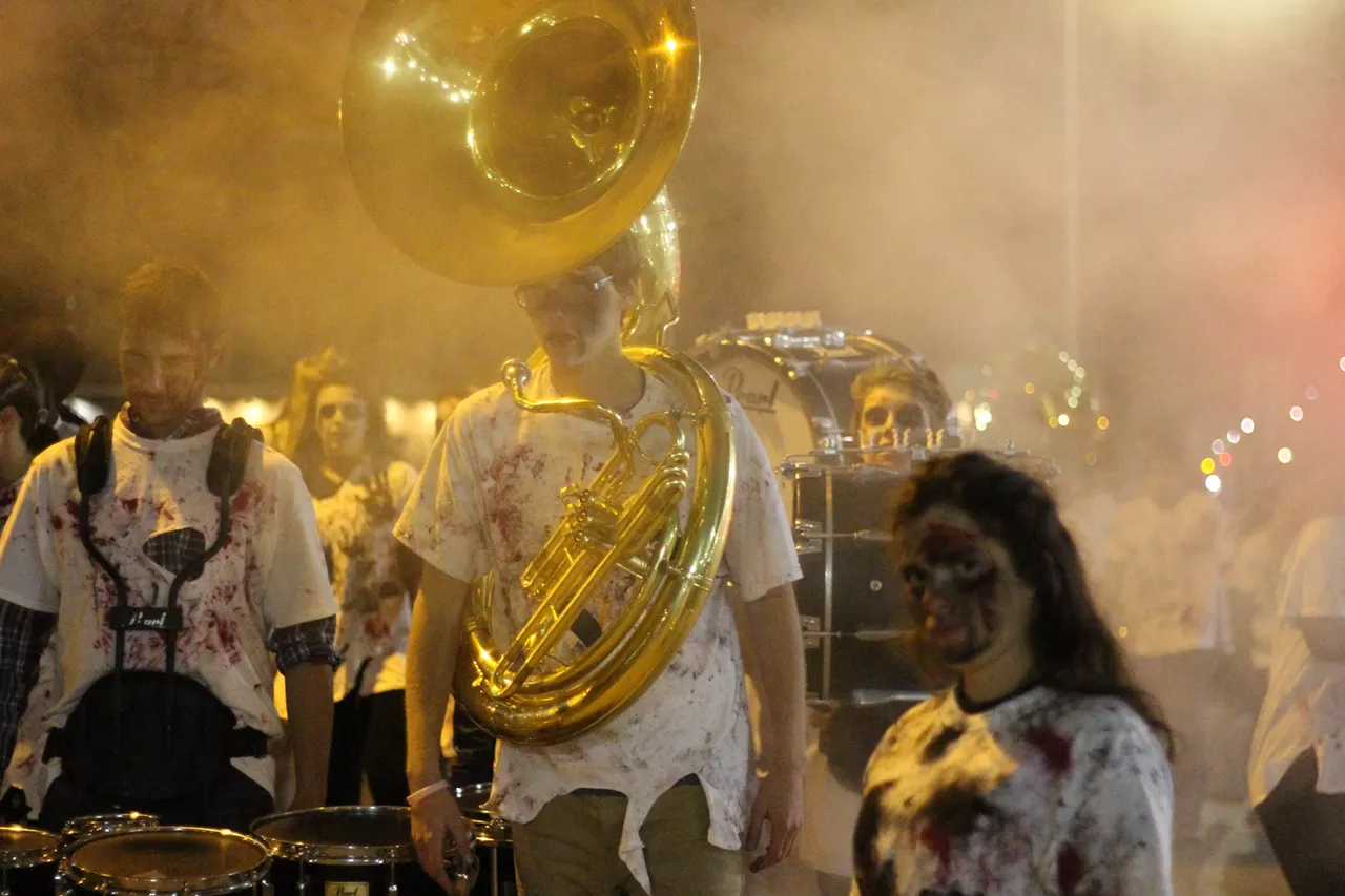 Image: All the walking zombies we saw at Wayne State University's Zombie Parade